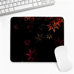 Christmas-background-motif-star Large Mousepad by Amaryn4rt