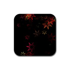 Christmas-background-motif-star Rubber Coaster (square) by Amaryn4rt