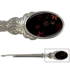 Christmas-background-motif-star Letter Opener by Amaryn4rt