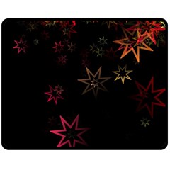 Christmas-background-motif-star Fleece Blanket (medium) by Amaryn4rt