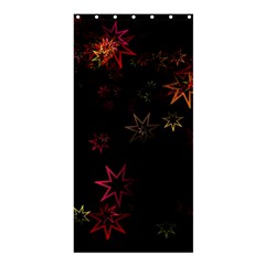 Christmas-background-motif-star Shower Curtain 36  X 72  (stall) 