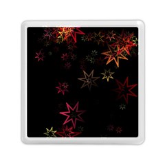 Christmas-background-motif-star Memory Card Reader (square) by Amaryn4rt