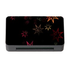 Christmas-background-motif-star Memory Card Reader With Cf by Amaryn4rt