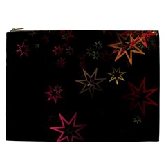 Christmas-background-motif-star Cosmetic Bag (xxl) by Amaryn4rt