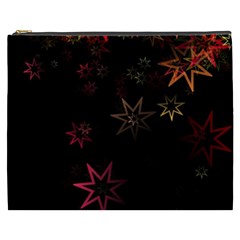 Christmas-background-motif-star Cosmetic Bag (xxxl) by Amaryn4rt