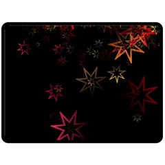 Christmas-background-motif-star Two Sides Fleece Blanket (large) by Amaryn4rt