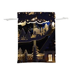 Christmas-advent-candle-arches Lightweight Drawstring Pouch (l) by Amaryn4rt