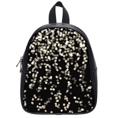 Christmas-bokeh-lights-background School Bag (small) by Amaryn4rt