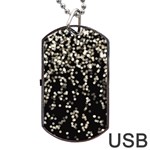 Christmas-bokeh-lights-background Dog Tag USB Flash (Two Sides) Front