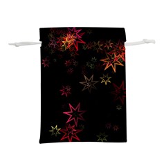 Christmas-background-motif-star Lightweight Drawstring Pouch (m) by Amaryn4rt