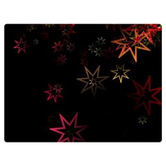 Christmas-background-motif-star Two Sides Premium Plush Fleece Blanket (extra Small) by Amaryn4rt