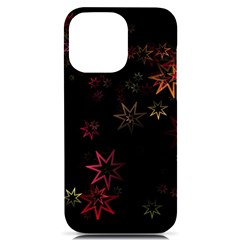 Christmas-background-motif-star Iphone 14 Pro Max Black Uv Print Case by Amaryn4rt