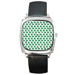 Christmas-tree-tree-holidays Square Metal Watch by Amaryn4rt