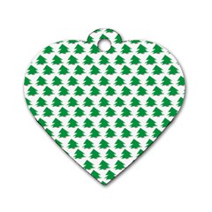 Christmas-tree-tree-holidays Dog Tag Heart (two Sides) by Amaryn4rt