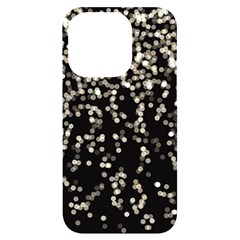 Christmas-bokeh-lights-background Iphone 14 Pro Black Uv Print Case by Amaryn4rt