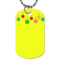 Christmas-bowls-garland-decoration Dog Tag (two Sides) by Amaryn4rt