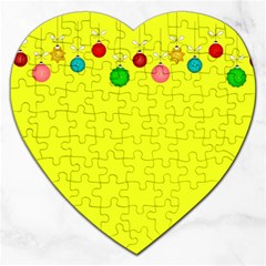 Christmas-bowls-garland-decoration Jigsaw Puzzle (heart) by Amaryn4rt