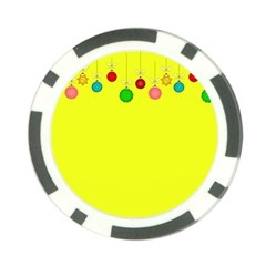 Christmas-bowls-garland-decoration Poker Chip Card Guard by Amaryn4rt