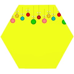 Christmas-bowls-garland-decoration Wooden Puzzle Hexagon by Amaryn4rt