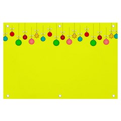 Christmas-bowls-garland-decoration Banner And Sign 6  X 4  by Amaryn4rt