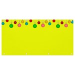 Christmas-bowls-garland-decoration Banner and Sign 8  x 4  Front