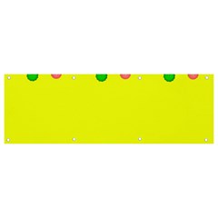 Christmas-bowls-garland-decoration Banner And Sign 9  X 3  by Amaryn4rt