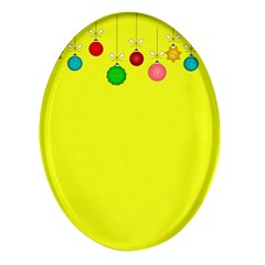 Christmas-bowls-garland-decoration Oval Glass Fridge Magnet (4 Pack) by Amaryn4rt