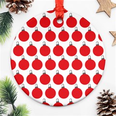 Christmas Baubles Bauble Holidays Ornament (round) by Amaryn4rt