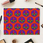 Christmas Candles Seamless Pattern Cosmetic Bag (XL) Back