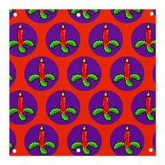 Christmas Candles Seamless Pattern Banner And Sign 3  X 3 