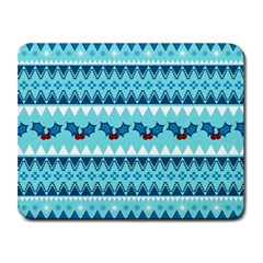 Blue Christmas Vintage Ethnic Seamless Pattern Small Mousepad by Amaryn4rt