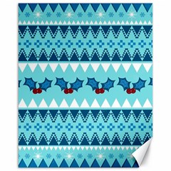 Blue Christmas Vintage Ethnic Seamless Pattern Canvas 16  X 20 