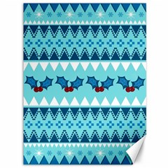 Blue Christmas Vintage Ethnic Seamless Pattern Canvas 36  X 48  by Amaryn4rt