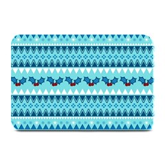 Blue Christmas Vintage Ethnic Seamless Pattern Plate Mats by Amaryn4rt