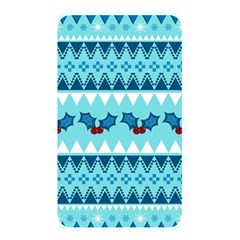 Blue Christmas Vintage Ethnic Seamless Pattern Memory Card Reader (rectangular)