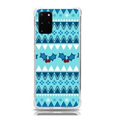 Blue Christmas Vintage Ethnic Seamless Pattern Samsung Galaxy S20plus 6 7 Inch Tpu Uv Case by Amaryn4rt