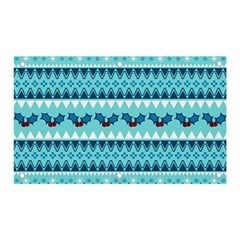 Blue Christmas Vintage Ethnic Seamless Pattern Banner And Sign 5  X 3  by Amaryn4rt