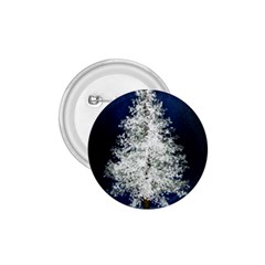 Tree Pine White Starlight Night Winter Christmas 1 75  Buttons by Amaryn4rt