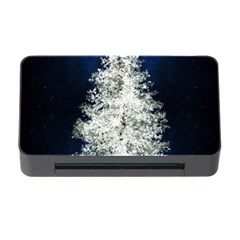 Tree Pine White Starlight Night Winter Christmas Memory Card Reader With Cf by Amaryn4rt