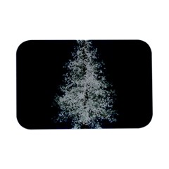 Tree Pine White Starlight Night Winter Christmas Open Lid Metal Box (silver)   by Amaryn4rt