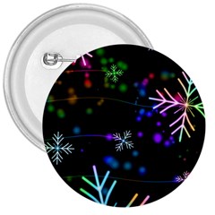 Snowflakes Snow Winter Christmas 3  Buttons by Amaryn4rt