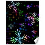 Snowflakes Snow Winter Christmas Canvas 36  x 48  35.26 x46.15  Canvas - 1