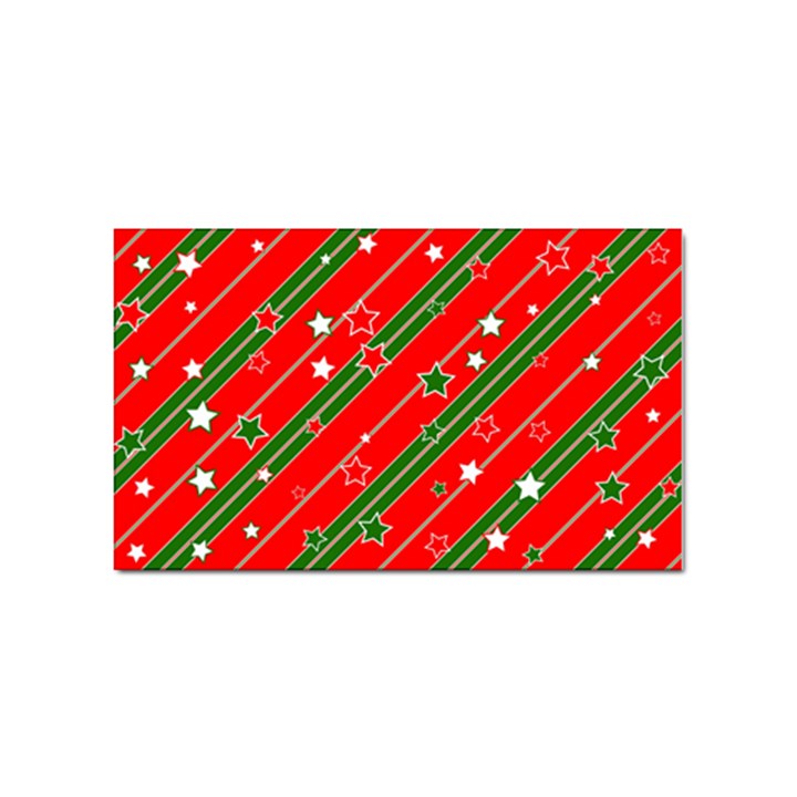 Christmas-paper-star-texture     - Sticker Rectangular (100 pack)