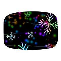 Snowflakes Snow Winter Christmas Mini Square Pill Box by Amaryn4rt