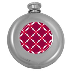 Christmas-background-wallpaper Round Hip Flask (5 Oz) by Amaryn4rt