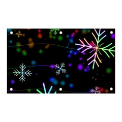 Snowflakes Snow Winter Christmas Banner And Sign 5  X 3  by Amaryn4rt