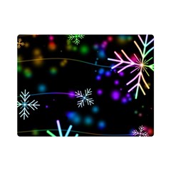 Snowflakes Snow Winter Christmas Premium Plush Fleece Blanket (mini) by Amaryn4rt