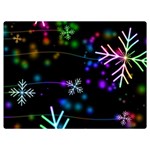 Snowflakes Snow Winter Christmas Premium Plush Fleece Blanket (Extra Small) 40 x30  Blanket Front