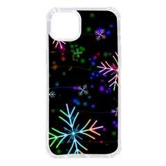 Snowflakes Snow Winter Christmas Iphone 14 Plus Tpu Uv Print Case