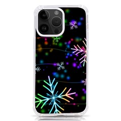 Snowflakes Snow Winter Christmas Iphone 14 Pro Max Tpu Uv Print Case by Amaryn4rt